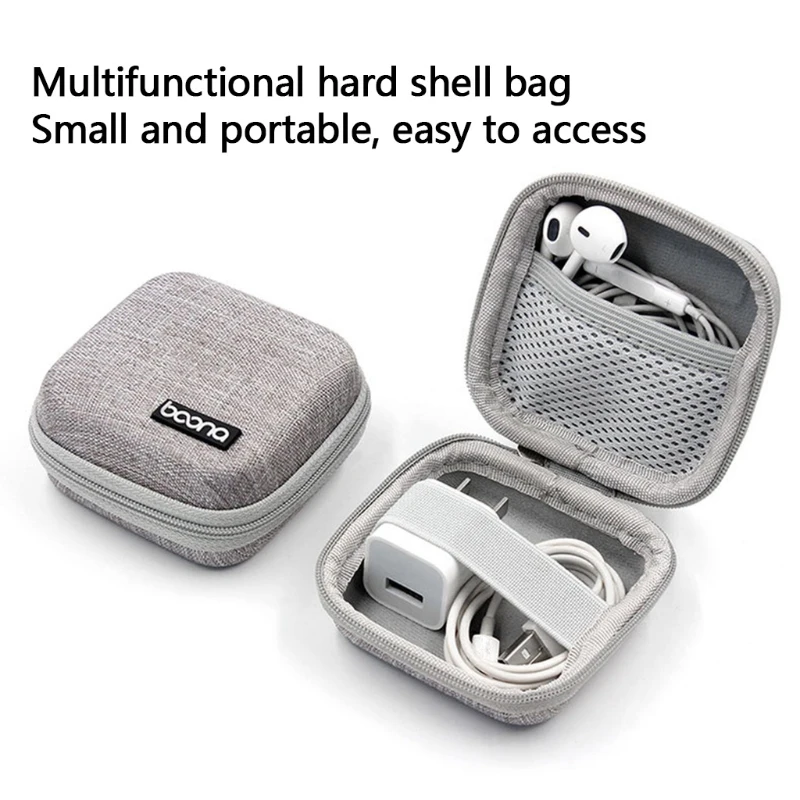

Portable Data Cable Storage Bag Waterproof Travel Charger Cable Storage Box Charging Cable Headset Gadget Storage Bag