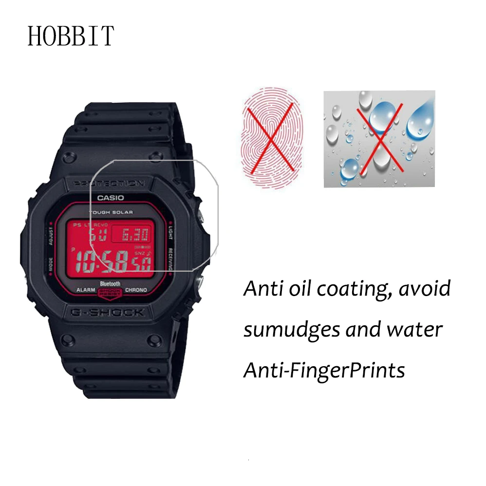 3 упаковки Взрывозащищенная пленка для Casio G-SHOCK 1PRC 1PR протектор экрана с защитой от