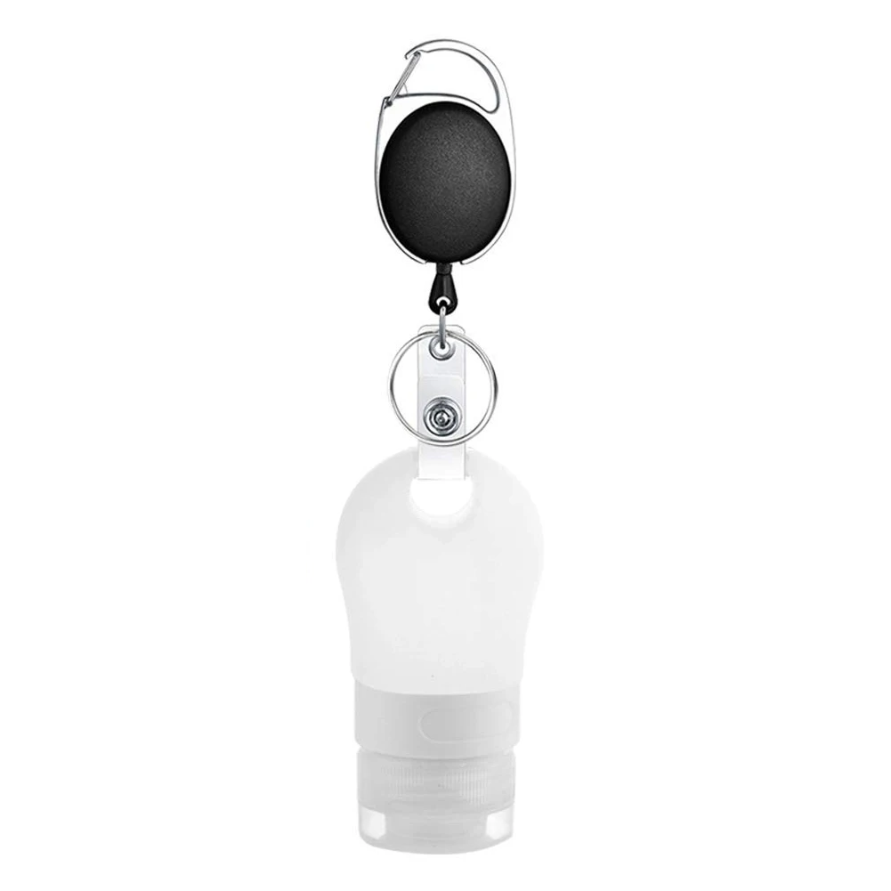 

3PCS Portable Silicone Dispensed Bottles and 3PCS Retractable Buckles Set SER88