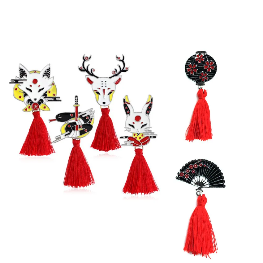 Милый кролик олень лиса строительная Шпилька креативный японский сплав