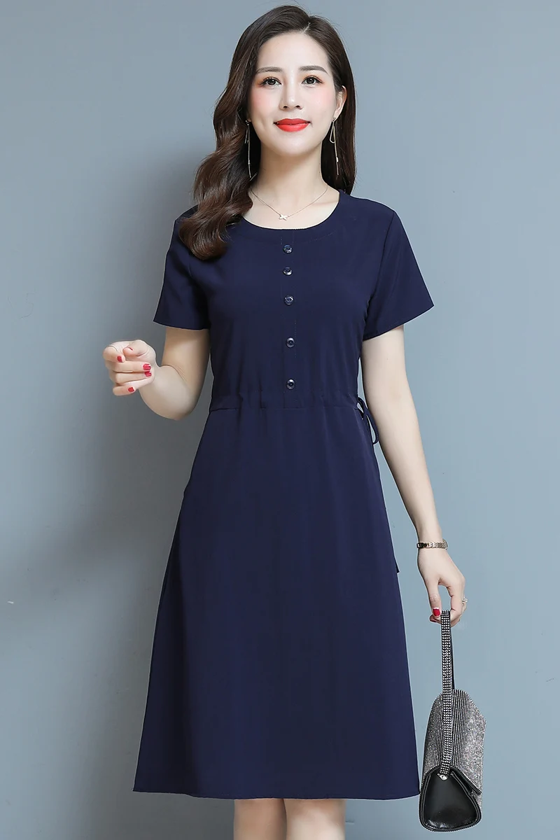 Платье модал большого размера новое для женщин среднего и пожилого возраста, мать, женщины, лето.