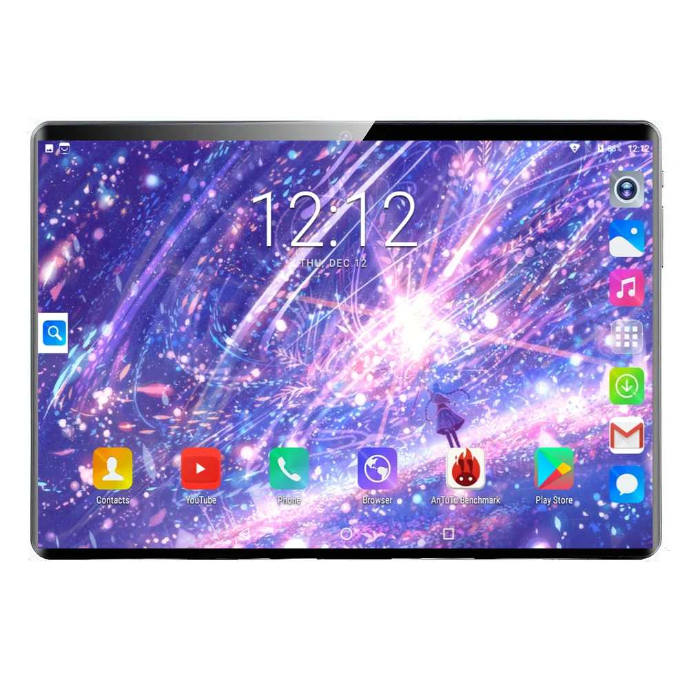 10 дюймовый планшет с четырёхъядерным процессором 1 дюйма 5 + 32 ГБ Android 9 0 GPS Wi Fi FM