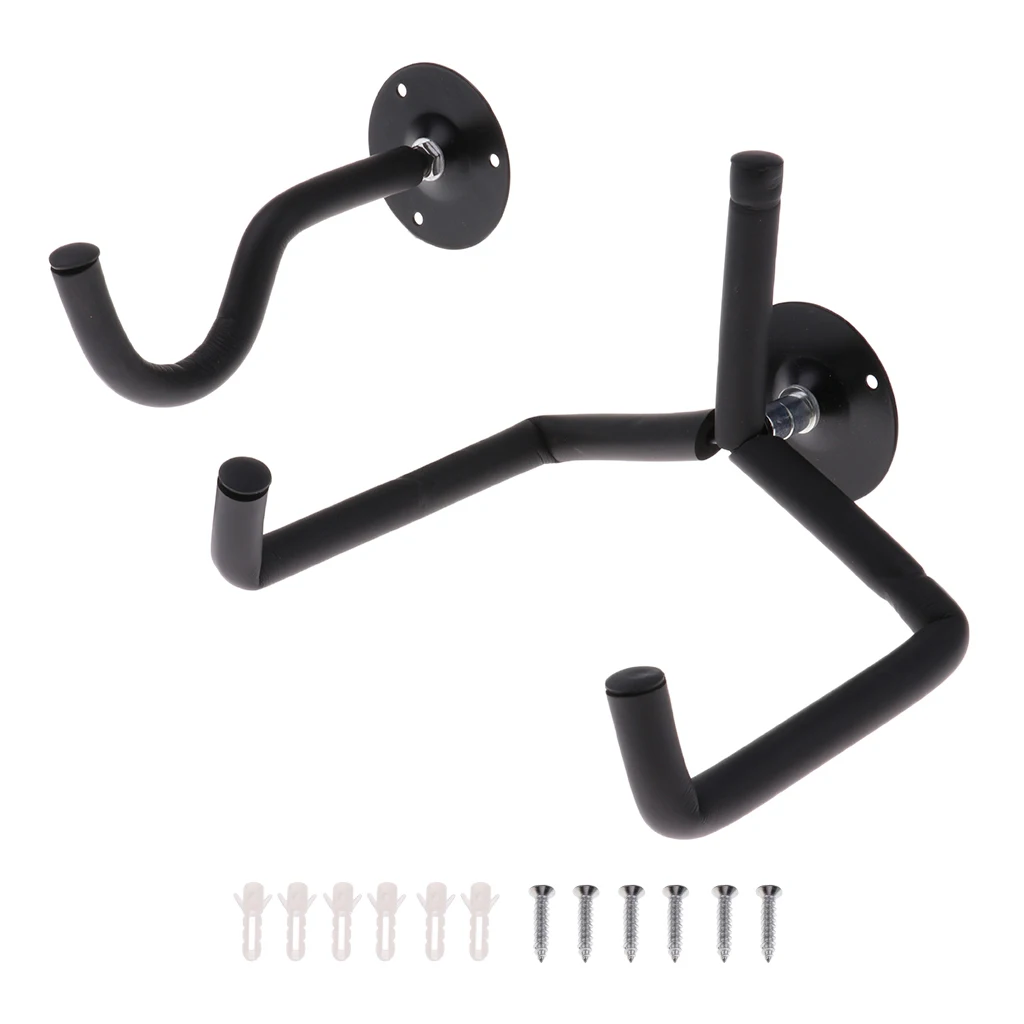 

2pcs/set Horizontal Guitar Wall Mounted Holder for Electric Guitar Bass Ukulele Slat Wall Display Rack Support