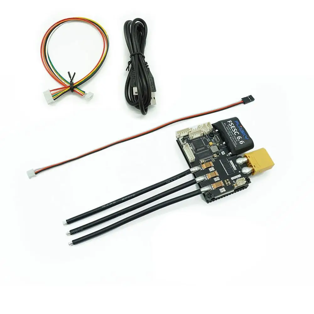 Электровелосипед DIY FSESC 6,6 на основе VESC 6 с радиатором и кнопкой электрический регулятор скорости скейт электро Flipsky