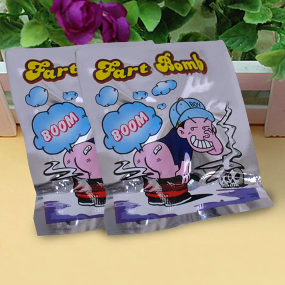 

2*Halloween Novelty Stinky Gas Person Smells The Stinky The Stupid Stinky Day Toys Supplies Fool's Bag Party April Bullets Y9P3