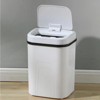 white square trash can large automatic touchless bathroom waste bins kitchen garbage basurero cocina cleaning tools eh50wb
