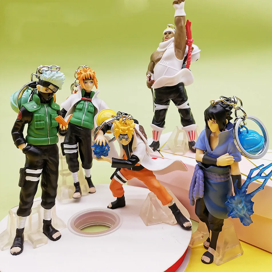 Брелки в виде Наруто Узумаки Kakashi кукла подвеска автомобиля веер с наорментом