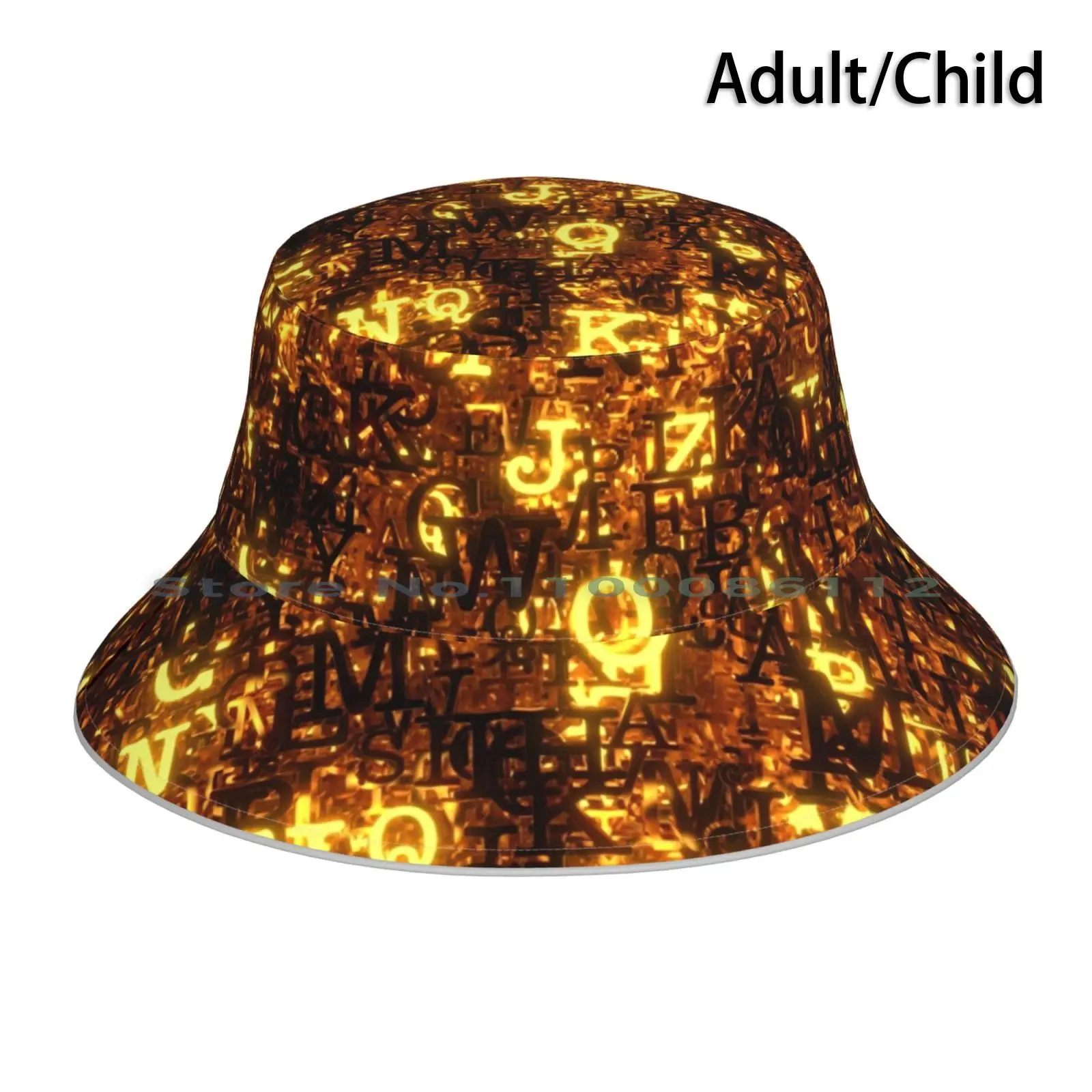 

Складная Панама в виде букв в стиле ретро