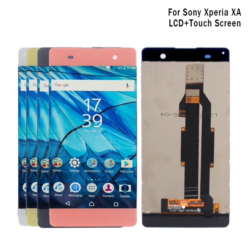 Для Sony Xperia XA ЖК дисплей дигитайзер Сенсорная панель в сборе для F3111 F3113 F3115 экран