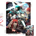 Набор для алмазной вышивки сделай сам, Набор для вышивки крестиком 5D из японского аниме боку без героев академии, домашний декор