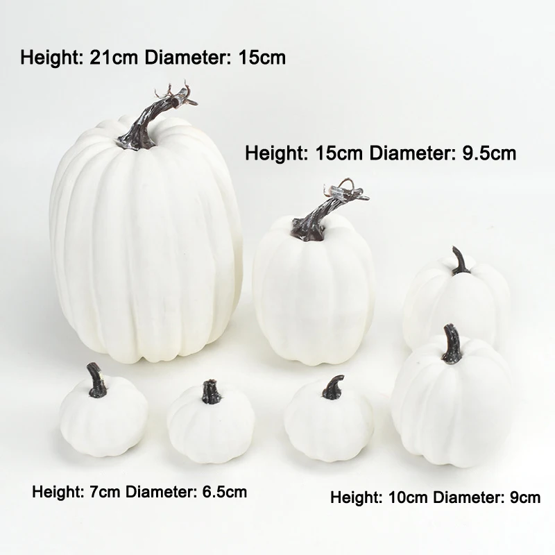 

Artificial Pumpkins Decoration Harvest Fall Pumpkins Fake Foam Pumpkins for Fall Autumn Decor Thanksgiving Halloween GHS