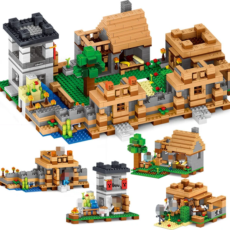 Мини-конструктор My World головоломка игрушка для мальчиков маленький домик из