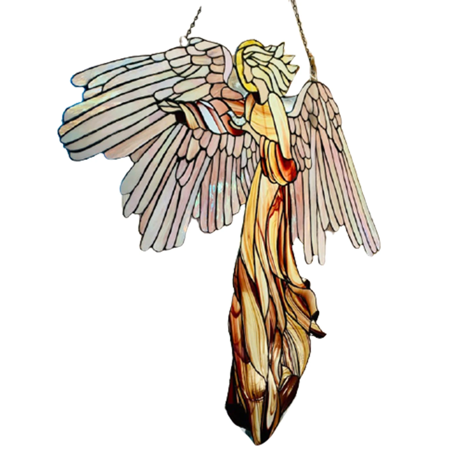 

Acrylic Angel Pendant Creative Wall Hanging Decoration Home Garden Window Porch Crafts Ornament Room Decor