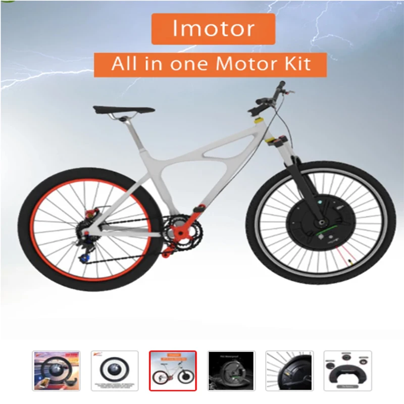 

JS Imotor3.0 Electric bike Front Wheel Electric Bicycle Conversion Kit With Battery V/Disc Brake Display or Bluetooth Intelligen