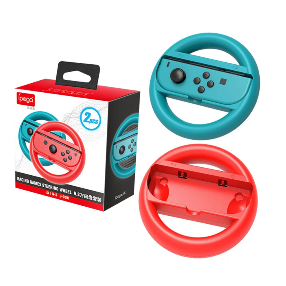2Pcs Joy-Con Wheel For Nintendo Switch Racing Game Wheel Controller NS Joy-Con Grip Cart Holder Accessories