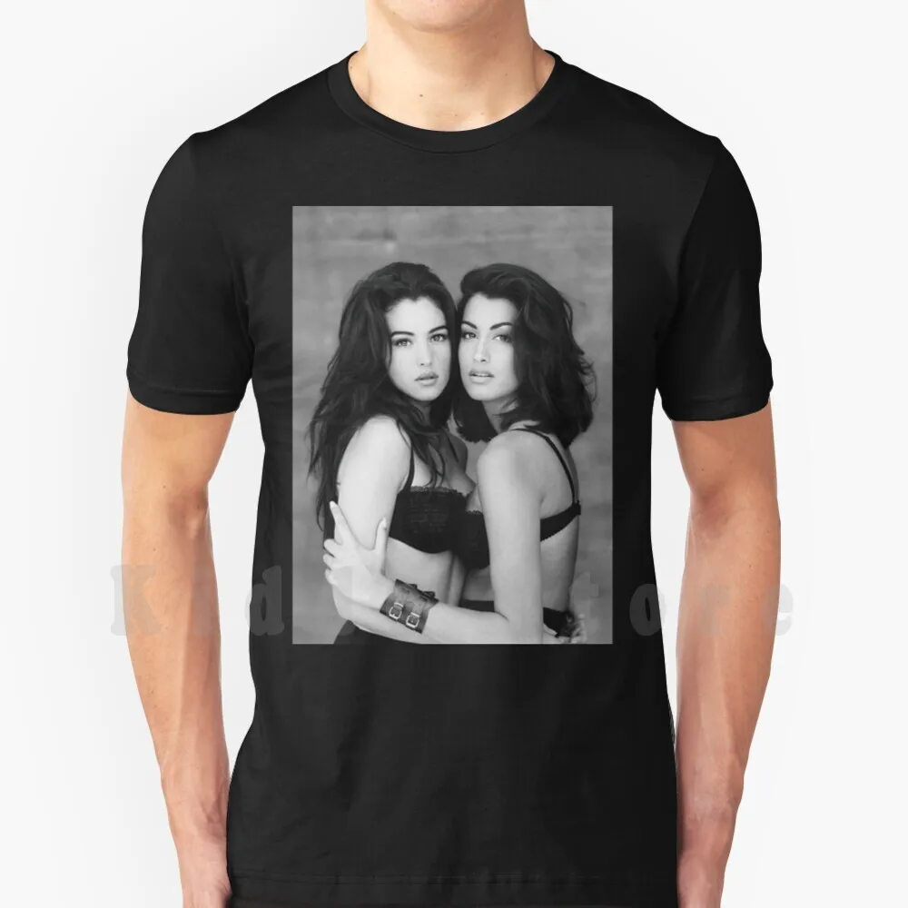 Футболка для молодых девушек из Моники беллучки сделай сам большой размер 100%