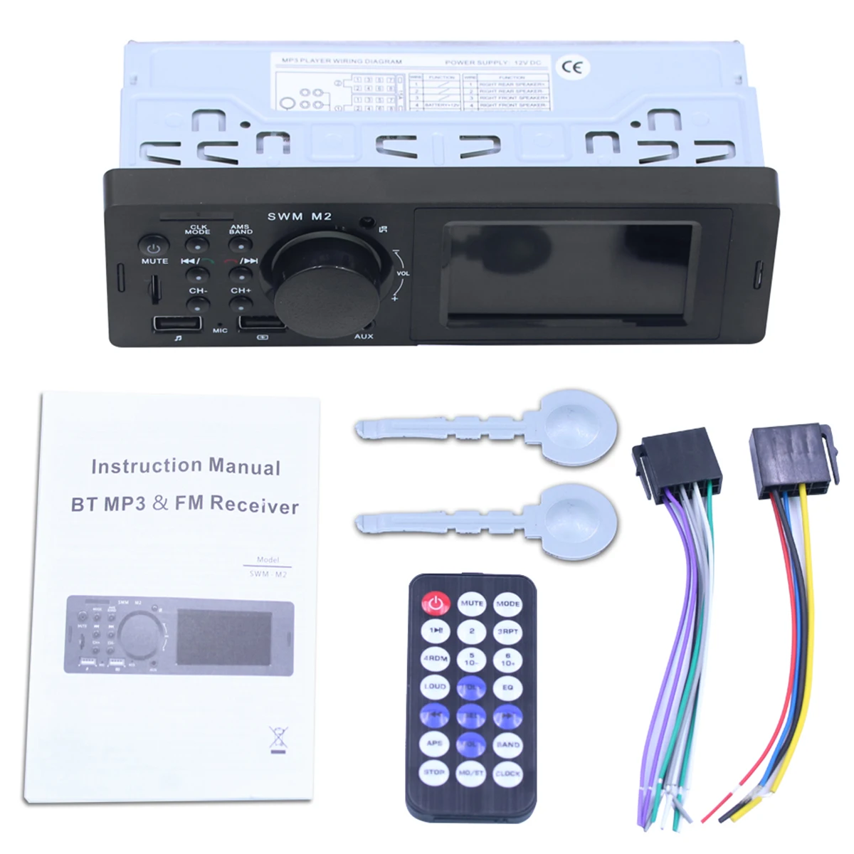 Автомобильный двойной USB Bluetooth TDA7388 MP3-плеер fm-радио автомобильное стерео радио с