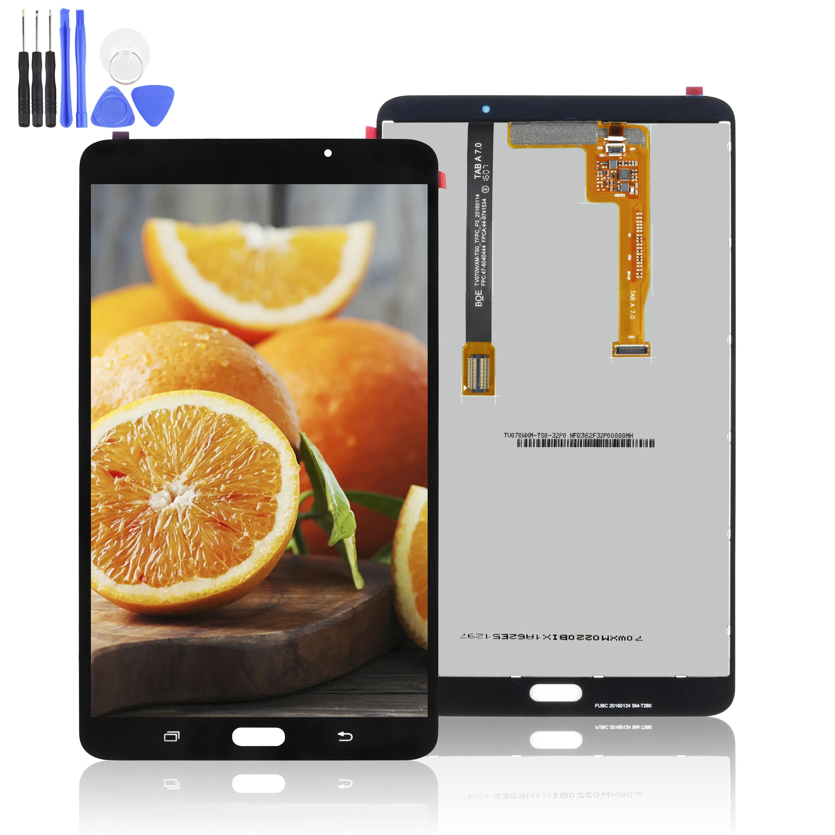 

ЖК-экран и сенсорный экран 7 дюймов для Samsung Galaxy Tab A 7,0 (2016) T280 T285, SM-T280, SM-T285, ЖК-экран и дигитайзер в сборе