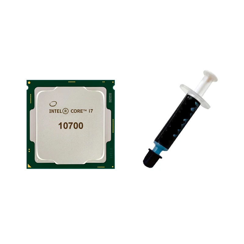 Процессор Intel Core i7 10700 10700K ЦП с термопастой новый процессор 10-го поколения 10700F 10700KF