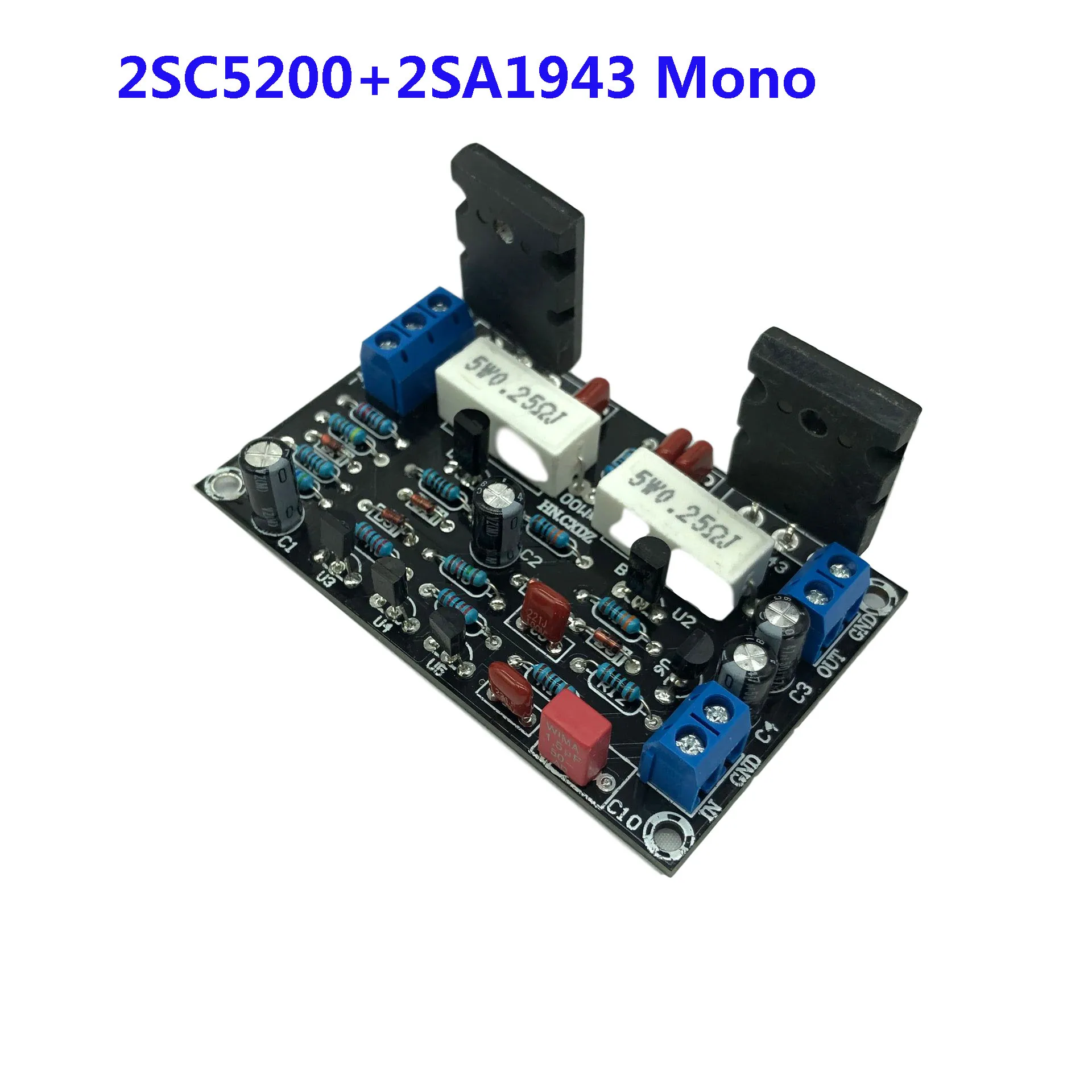 Моноканальный Hi-Fi усилитель 2SC5200 + 2saeas 100 Вт Плата усилителя мощности после сцены