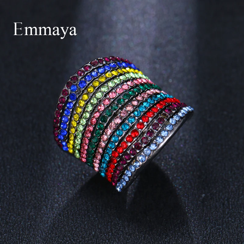 Emmaya оригинальный дизайн кристалл Радуга Цвет постепенное изменение