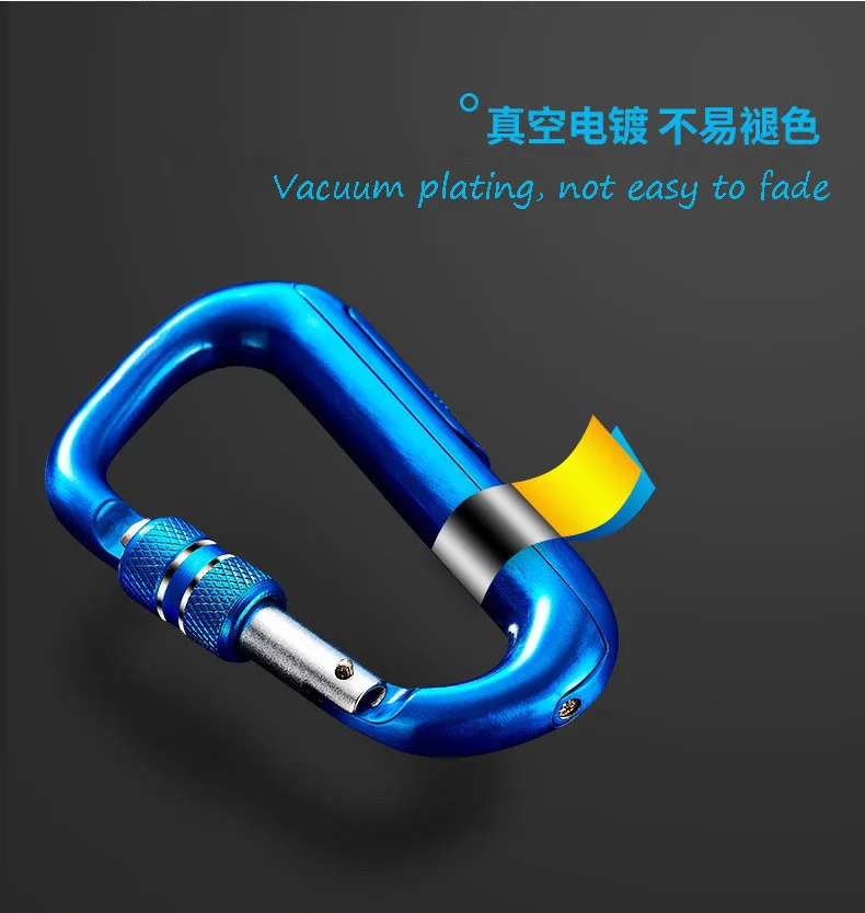 Креативная зажигалка с перезаряжаемым сердечником наружная карабином для