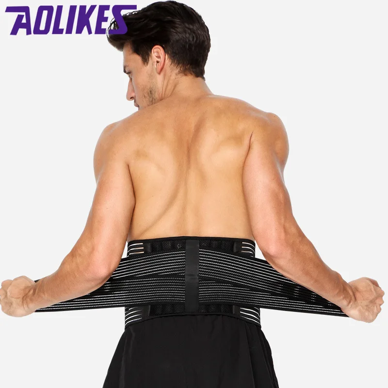 Lumbar Lower Waist Double Adjustable PainRelief For Men Women New Posture Corrector Support Magnetic Back Brace Belt | Спорт и