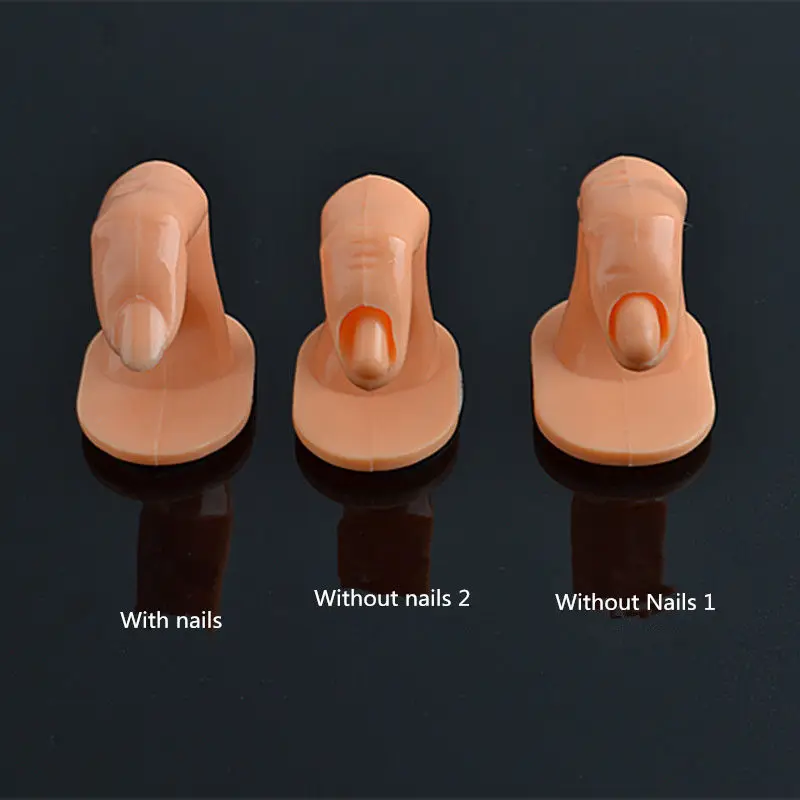 Kalvaro 1pcs Useful Plastic Fake Fingers Model Nail Art Training Practice Display False Nails Tips Glue Acrylic Tool |