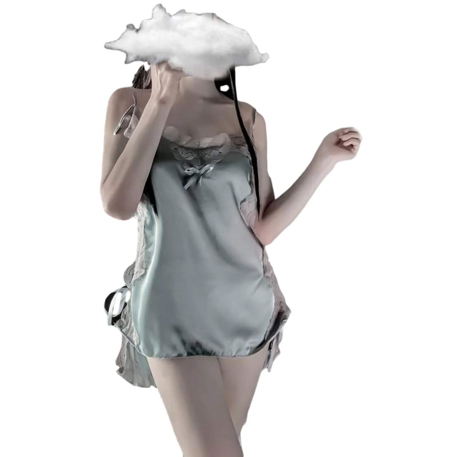 

Women Fashion Sexy Close Tops Lace Nightdress Camisole Pajamas Underwear fashion New Sling Underwear Nightwear