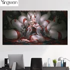 Алмазная живопись сделай сам, фантазия, девять хвостов, лиса, девушка, скелет, подарок ручной работы, полностью Алмазная вышивка, наборы для вышивки крестиком, настенное искусство для дома