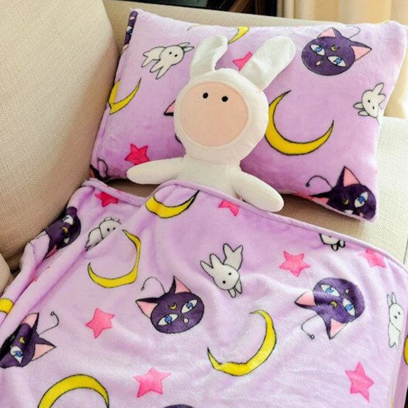 Star Moon Blanket Polyester fiber Travel Cushion Cover Soft Home Office Warm Supplies pillowcases sold separately | Дом и сад