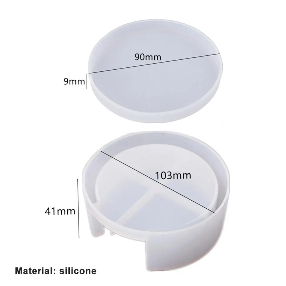 

Coaster Mold Round Silicone Mold Cup Mat Epoxy Resin Mold Home Tabletop Decoration