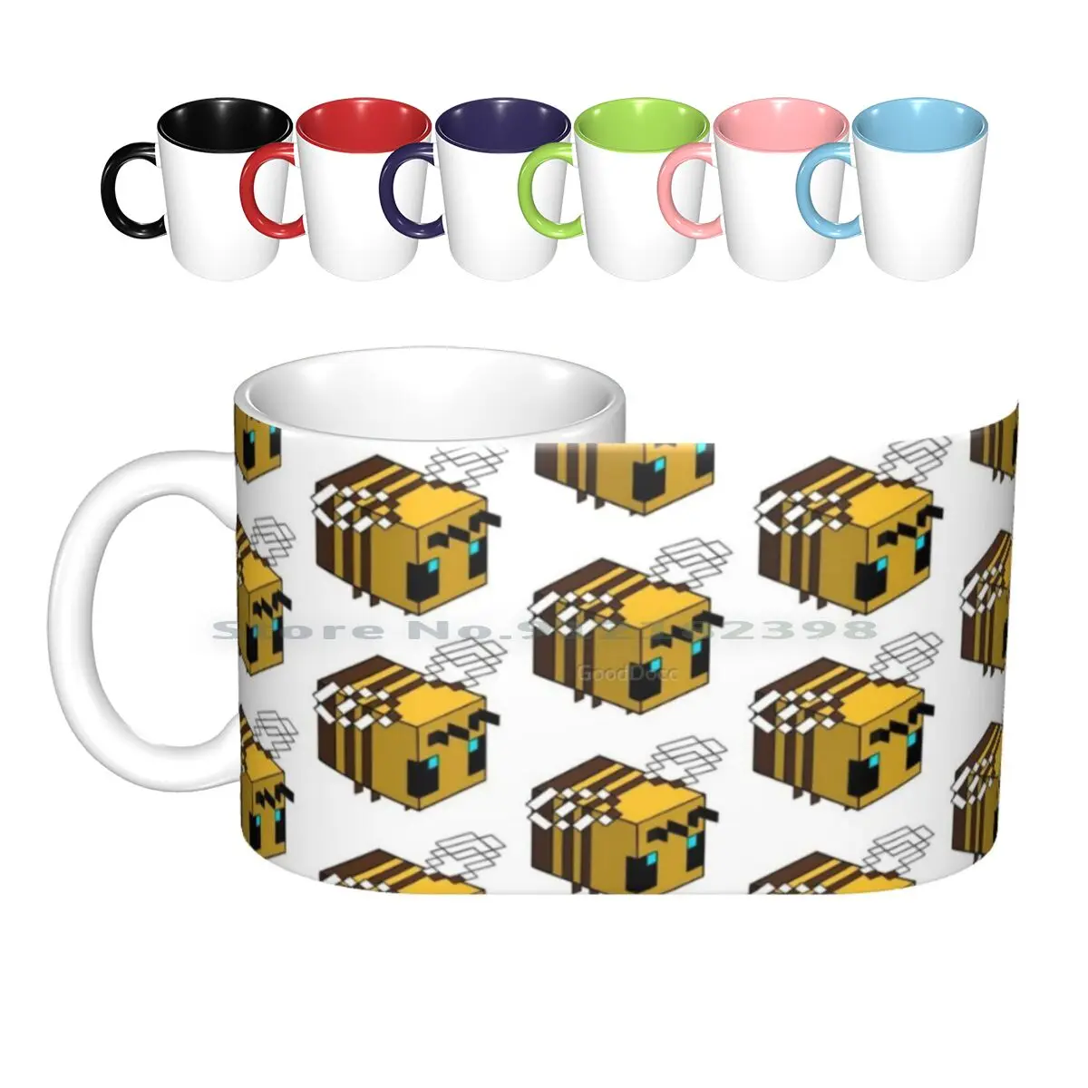

Bee Ceramic Mugs Coffee Cups Milk Tea Mug Bee Bee Bee Bee From Creative Trending Vintage Gift Bottle Cup