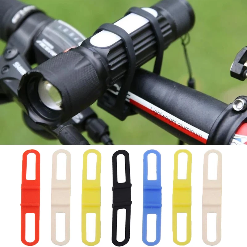 

5Pcs/set Multipurpose Non-slip Bike Cycling Bicycle Silicone Fixed Strap Bandage Flashlight Mount Holder For Bicycle Equipment