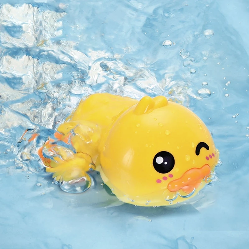 

Clock Work Bath Toy Baby Bath Toy Educational Bathroom Playing Toy Swimming Toy Duck Bath Shower Wind-up for Infant 3M+