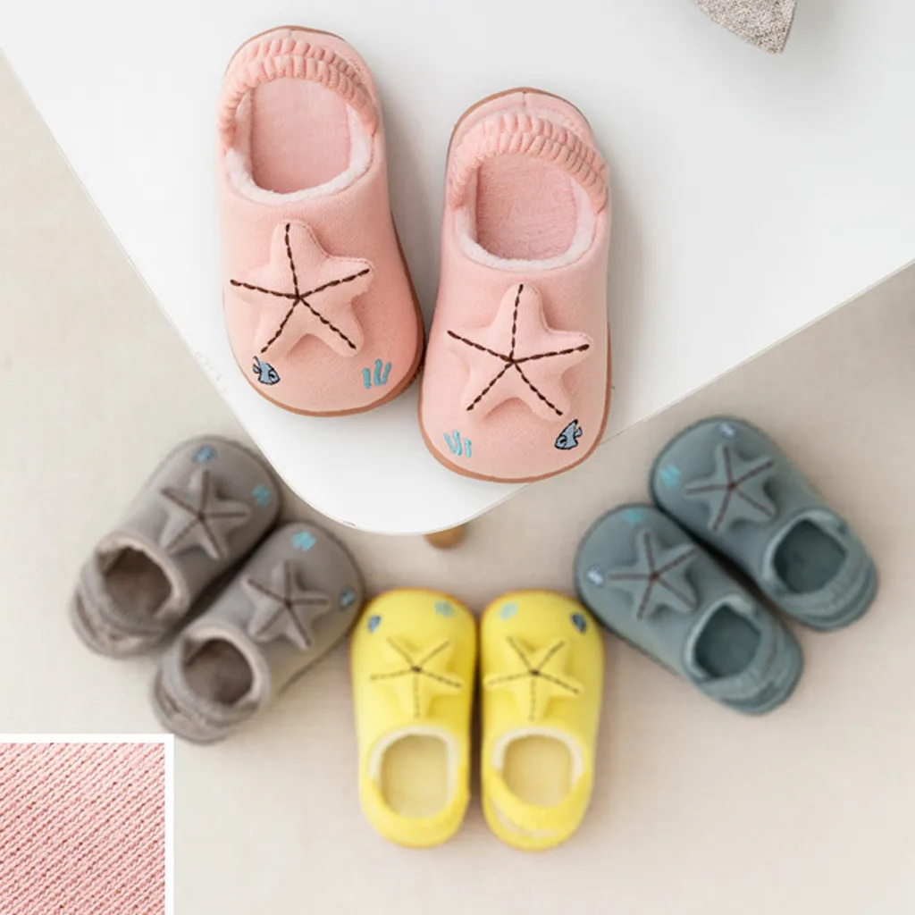 От 1 до 4 лет обувь для малышей Весенне осенние тапочки маленьких детей