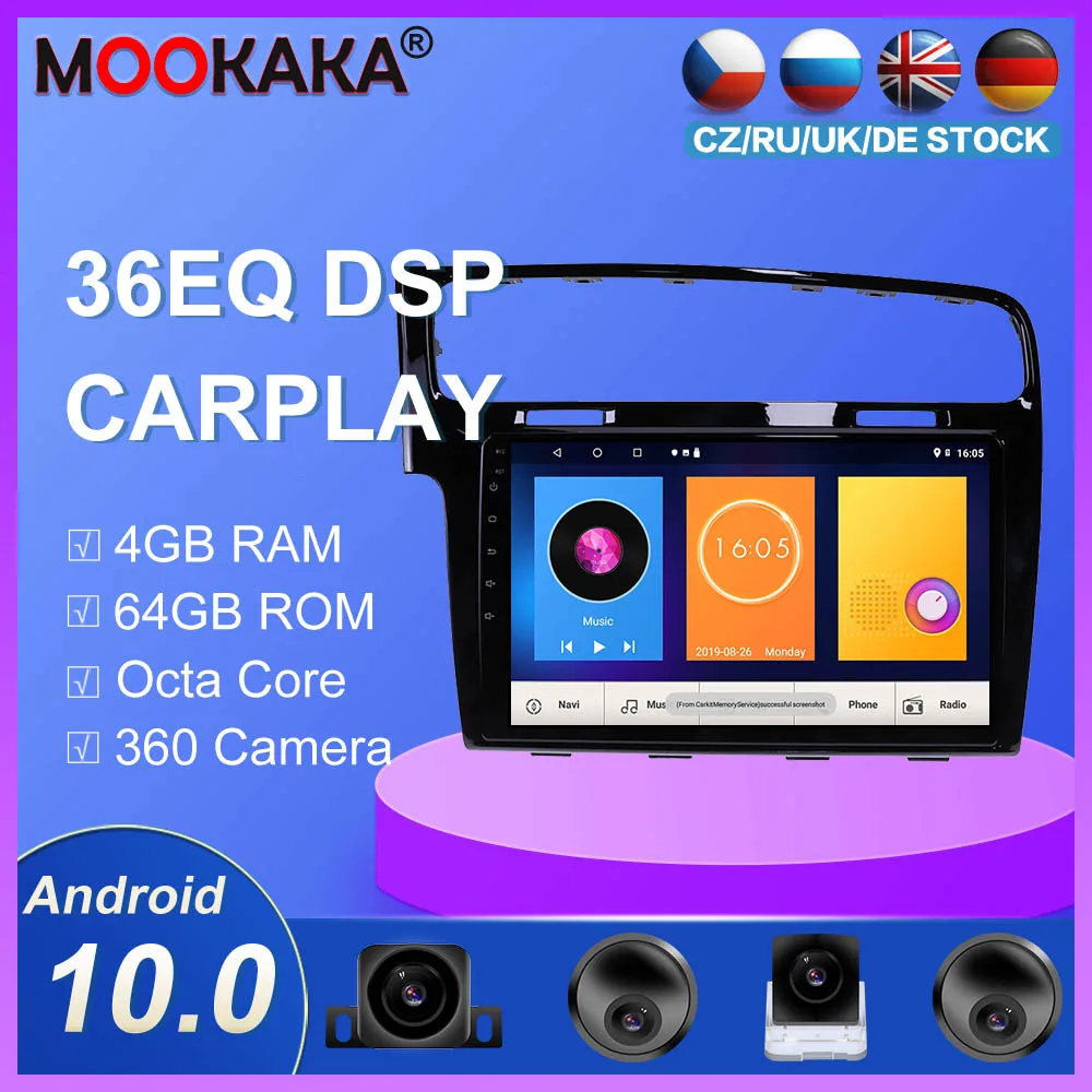 Android 10 0 GPS навигатор радио плеер для Volkswagen Golf 7 VII 2014 2015 2018 Автомобильное видео