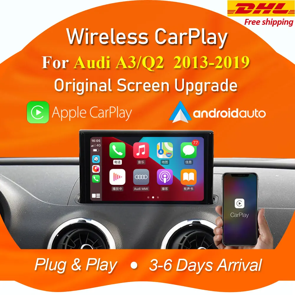 Беспроводной Apple CarPlay Android Авто модифицированный модуль для Audi A3 8V 2013-2019