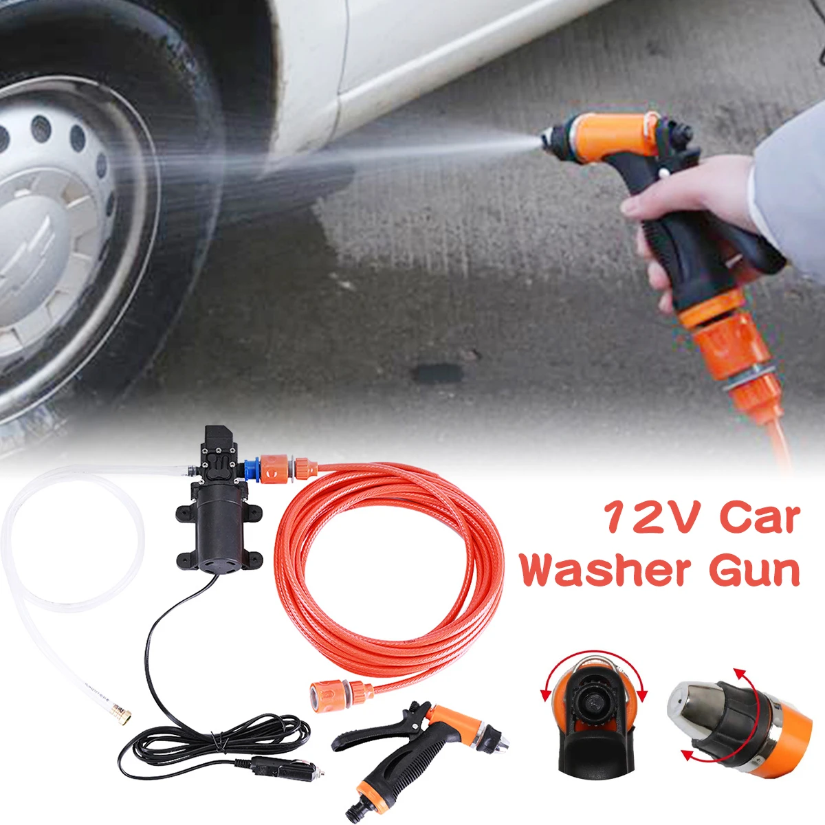 

Car Wash 12V Car Washer Gun Pump High Pressure Cleaner Car Care Portable Washing Machine Electric Cleaning Auto Device