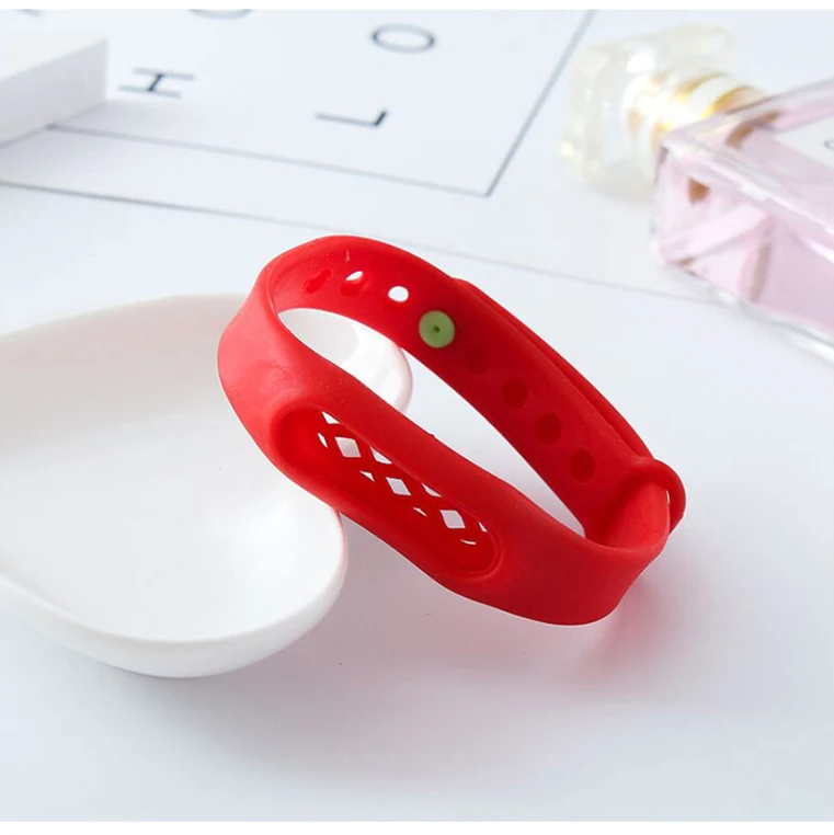 100 шт./лот смешанные цвета твердый репеллент от комаров браслет противомоскитная