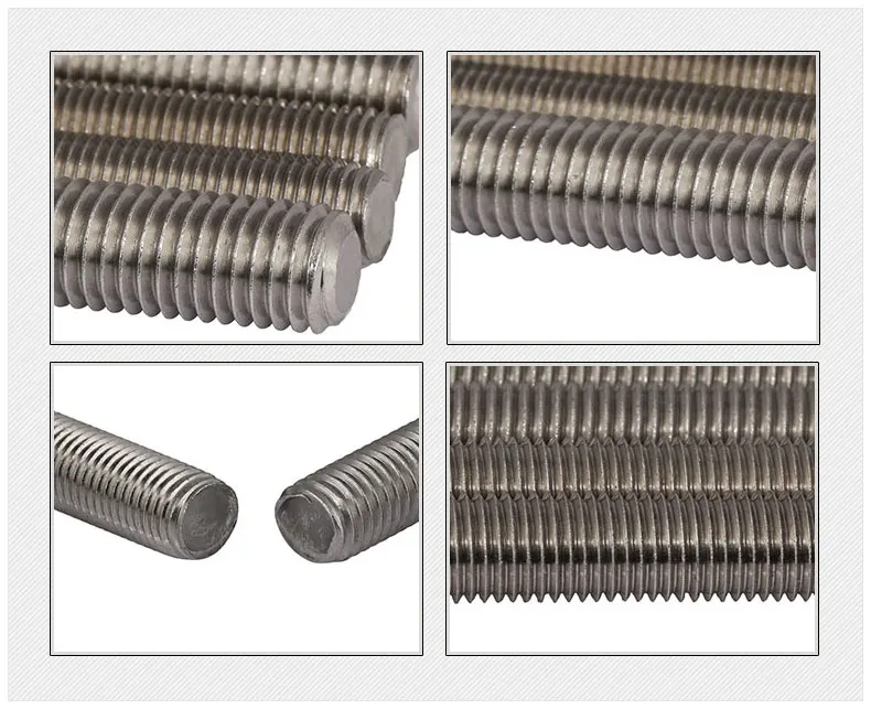 

Spot M2-M27 DIN796 304/316 stainless steel bar full-tooth wire rod through silk full thread screw 1PCS
