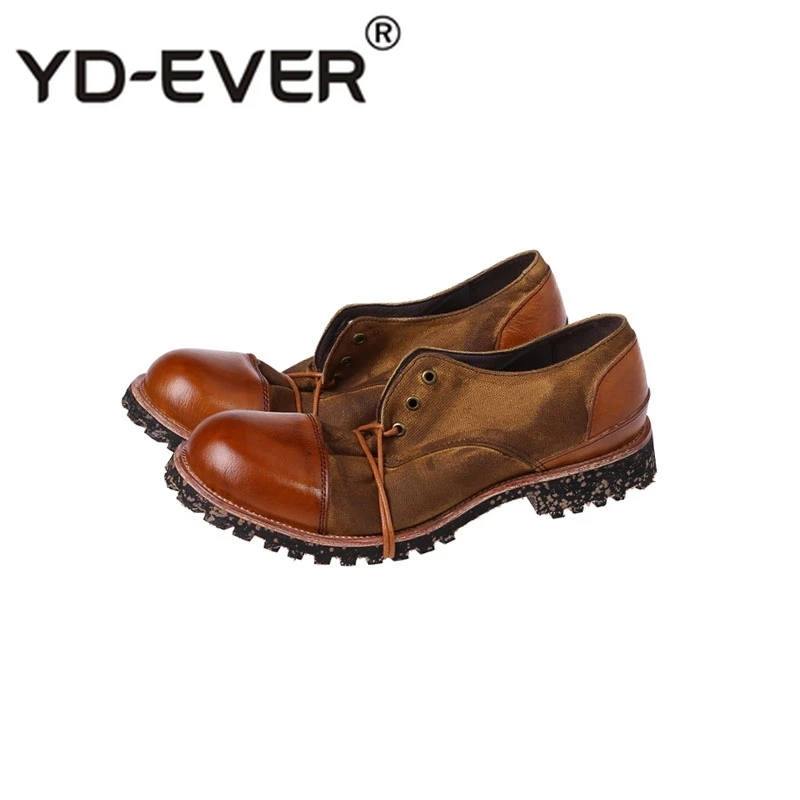 Итальянские мужские туфли-оксфорды ручной работы из натуральной кожи