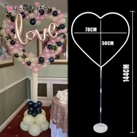 valentines day heart balloon stand arch frame balloons wreath ring for wedding decoration bridal shower engagement party decor