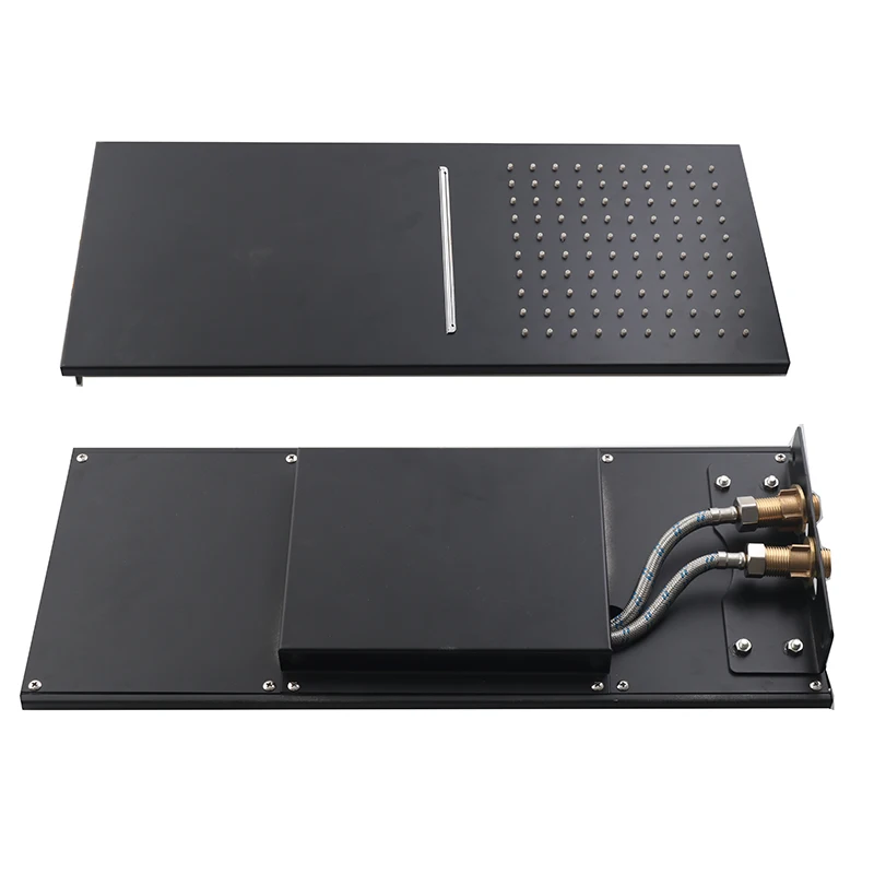 Душевая лейка BAKALA из матовой черной нержавеющей стали дождевая Лейка для душа с