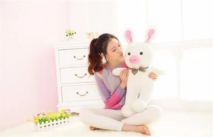 Кукла Плюшевая в Корейском стиле You are Beautiful Rabbit Pig 55 см | Игрушки и хобби
