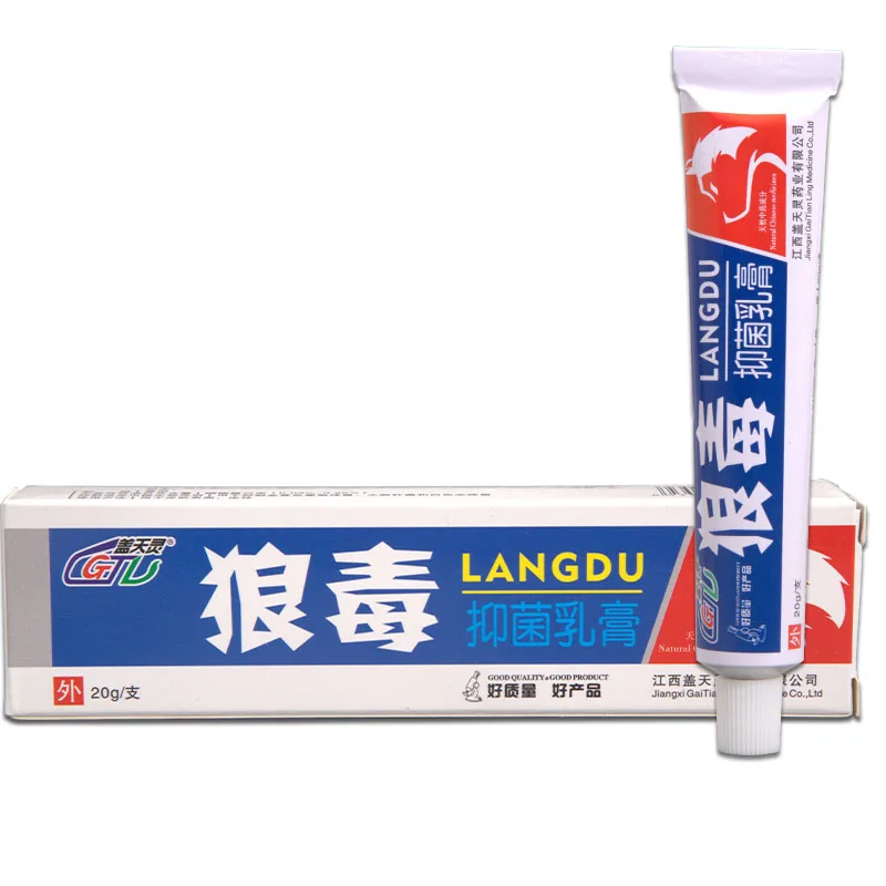Лангду мазь для кожи внешняя травяная эссенция Антибактериальный противозудный