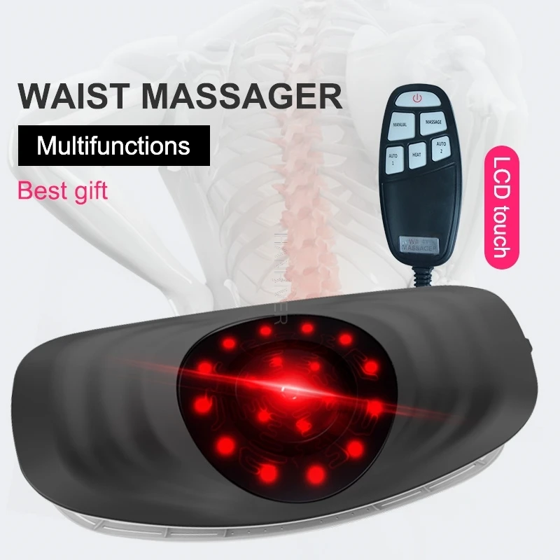 Machine Waist Massager Vibration Massage Support Lumbar Spine Relieve Waist fatigue