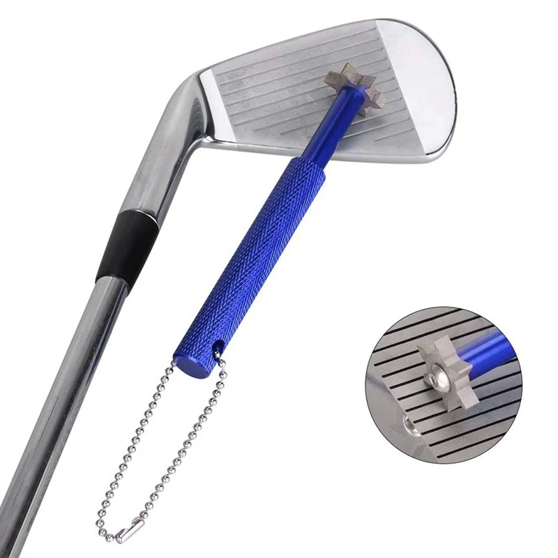 

Golf Club Groove Sharpener Sharpening Tool Golf Club with Ball Chain