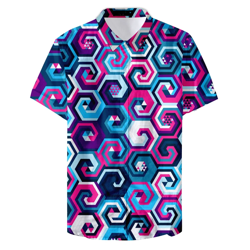 Белая мужская рубашка с коротким рукавом быстросохнущая Уличная Повседневная