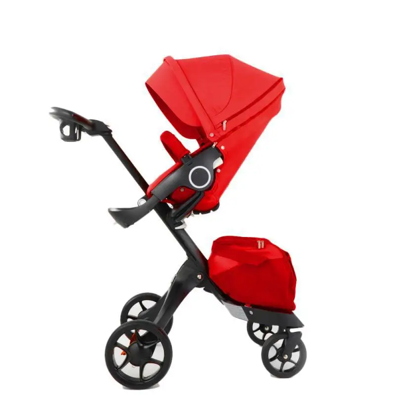 Детская коляска с высоким видом, герметичная, складная и Reversible1-3years - Цвет: B